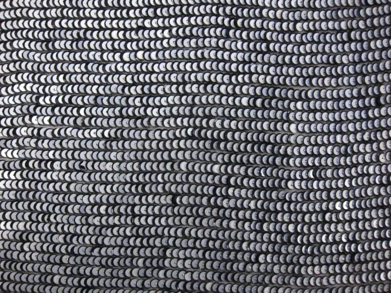 Layered Sequins on Silk Chiffon 0