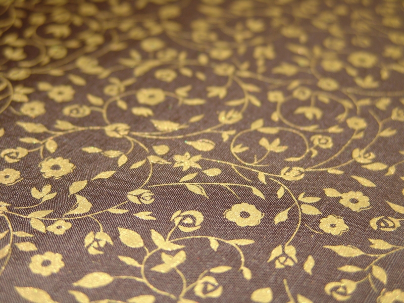 100% Silk Printed Doupioni 1