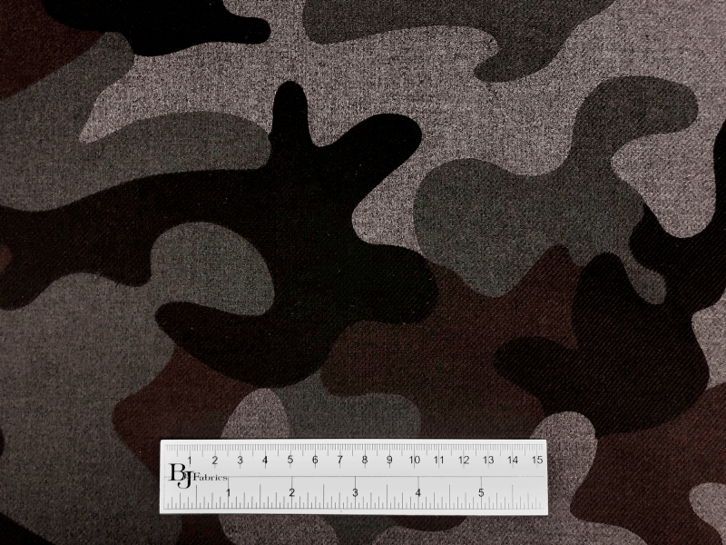 Camouflage Cotton Silk Twill Print4