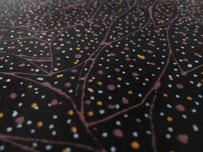 Australian Cotton Print With Aboriginal Motif2