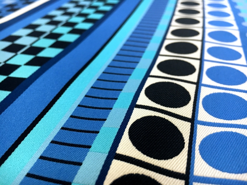 Colorful Geometric Doubleface Jacquard Twill2