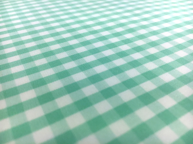 1/4" Cotton Gingham in Seafoam2