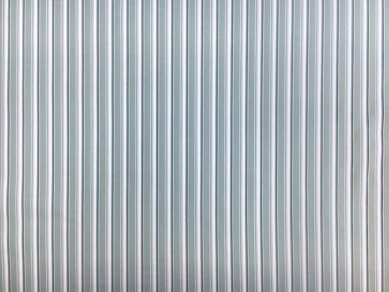 Italian Cotton Shadow Stripe in Sage0
