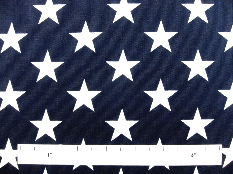 Cotton Canvas Stars Print1