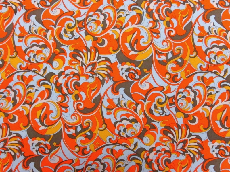 Printed Silk Charmeuse0