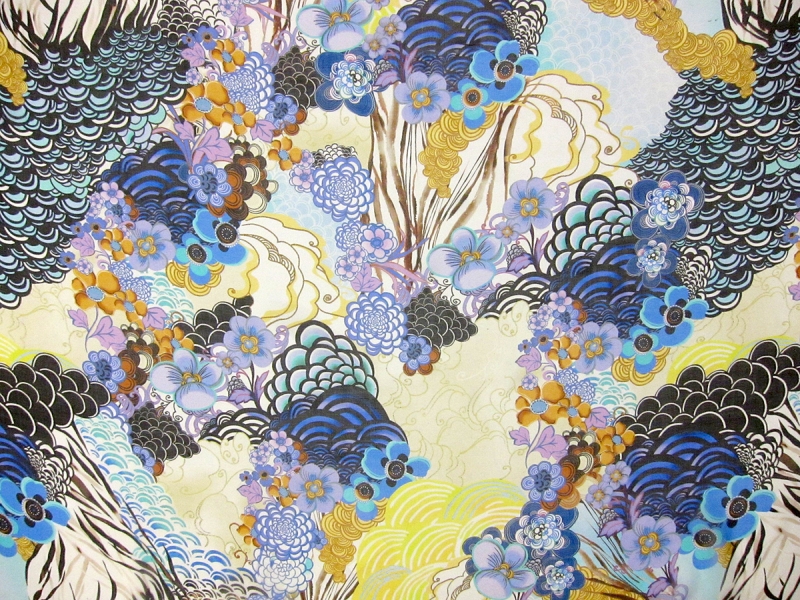 Printed Silk Chiffon0