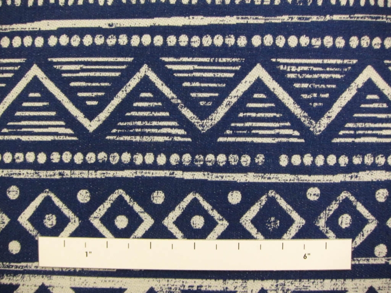 Cotton Blend Upholstery Geometric Print1