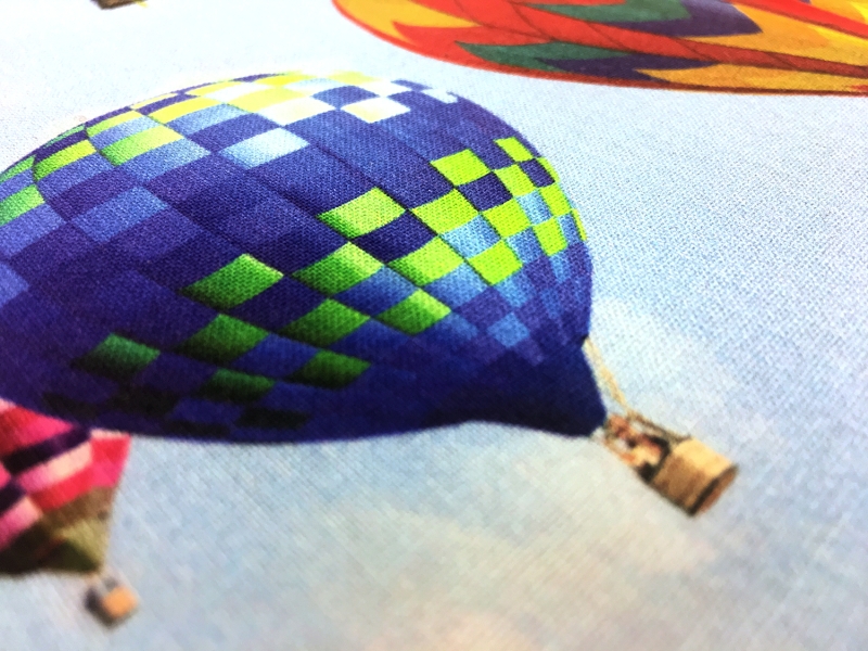 Hot Air Balloons Printed Cotton2