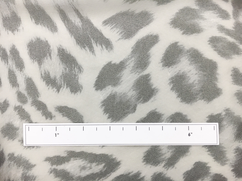 Leopard Printed Metallic Silk Chiffon1