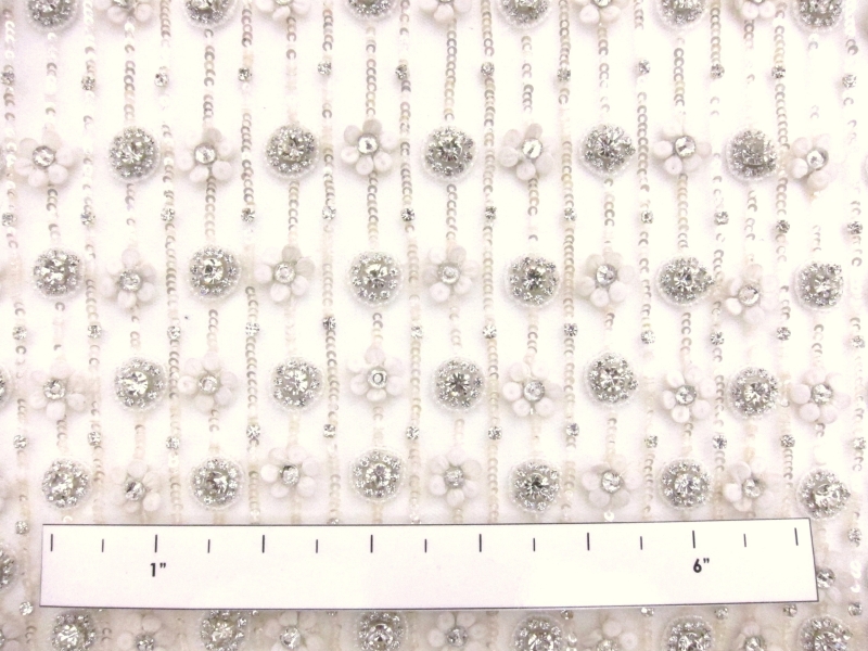 Degradé Hand Beaded and ReEmbroidered Tulle2