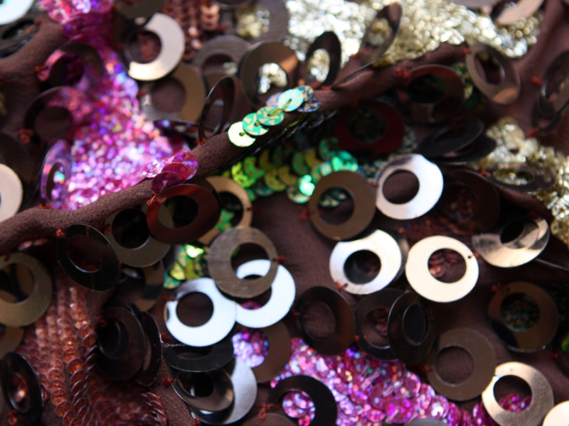 Sequins on Silk Chiffon3