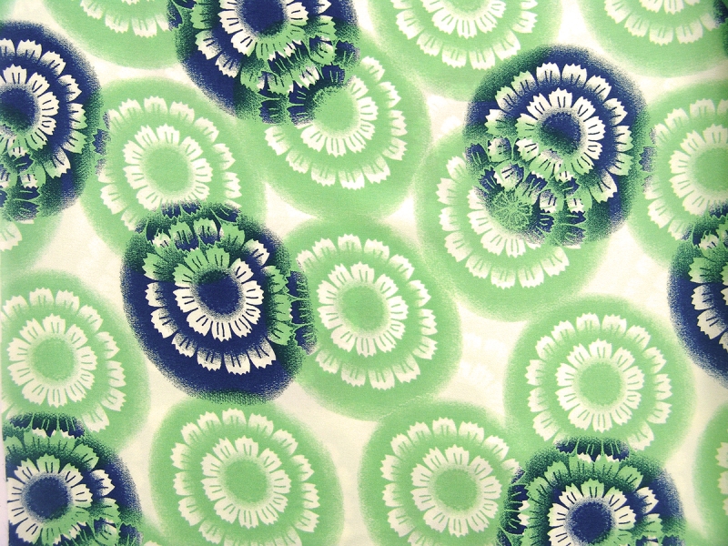 Printed Silk Charmeuse0