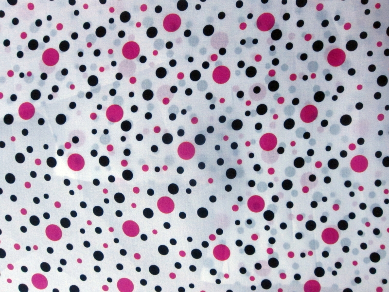 Printed Silk Satin Face Organza0