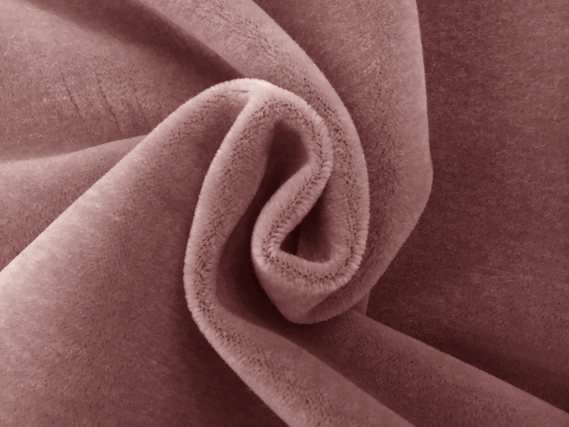 Mohair Velvet in Old Rose1