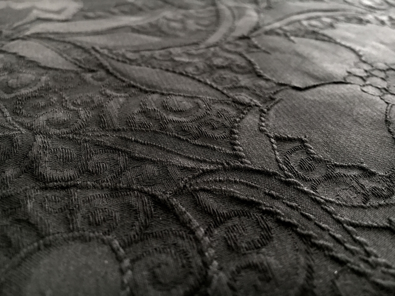 Polyester and Cotton Matelassé with Floral Patterns2