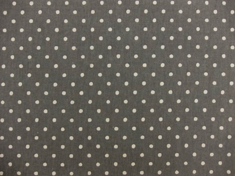 Japanese Cotton Linen Polka Dot Print0