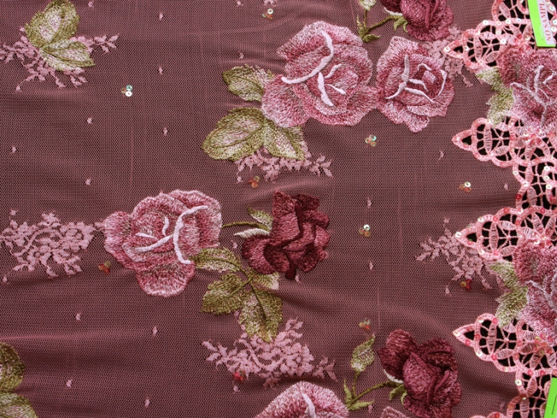 Embroidered Illusion with Sequins0