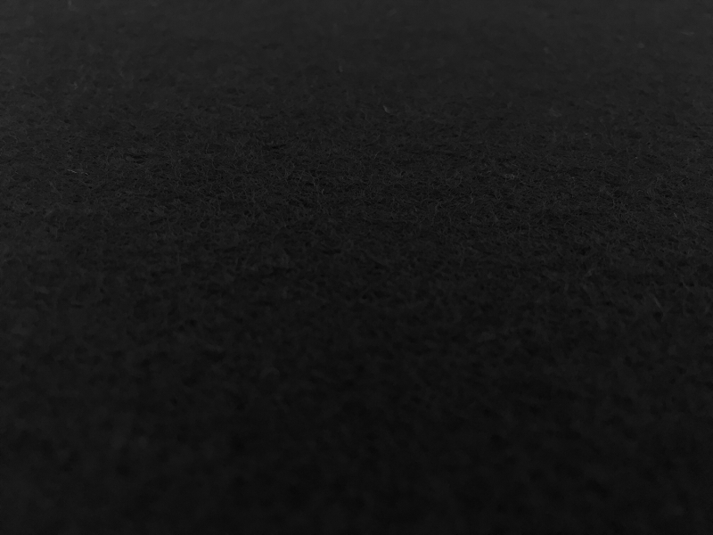 Virgin Wool Felted Knit Black0