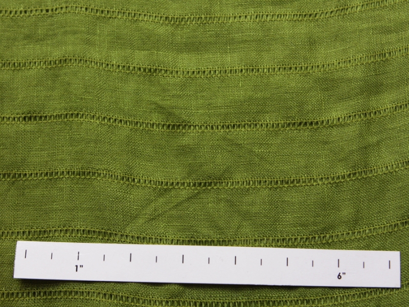 Linen Fagotting Green1