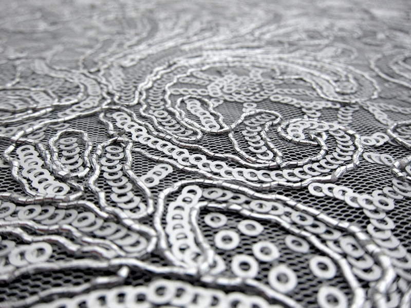 Tulle with Sequins and Cording/not re-orderable2