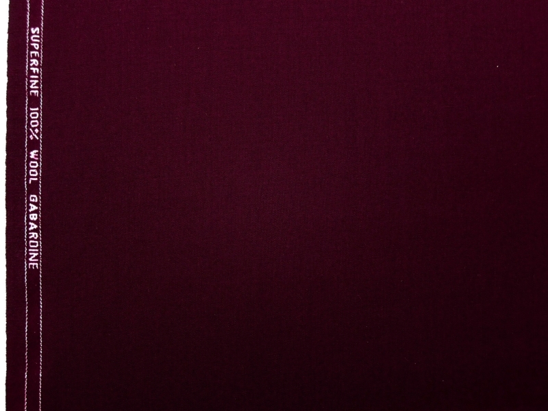 Wool Gabardine in Wine0