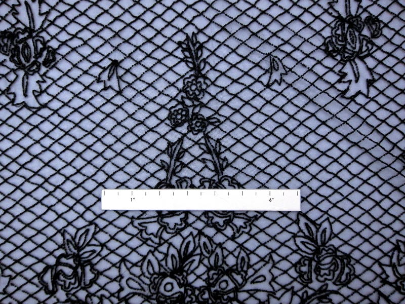 Novelty Beaded Tulle with Bugle Beads1