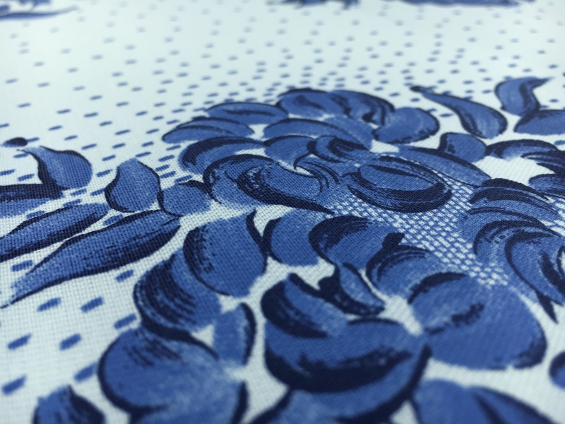 Printed Couture Silk Gazar with Doily Ornamentation Patterns2