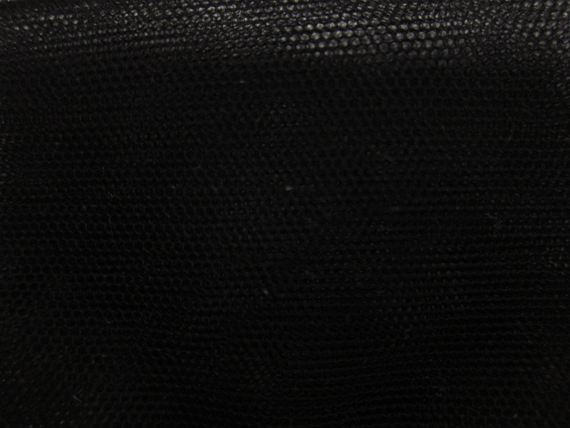 Italian Nylon Tulle in Nero0