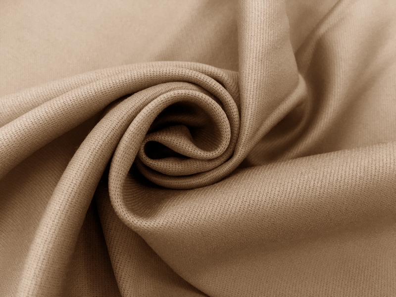 Italian Wool Satin Faille in Khaki1