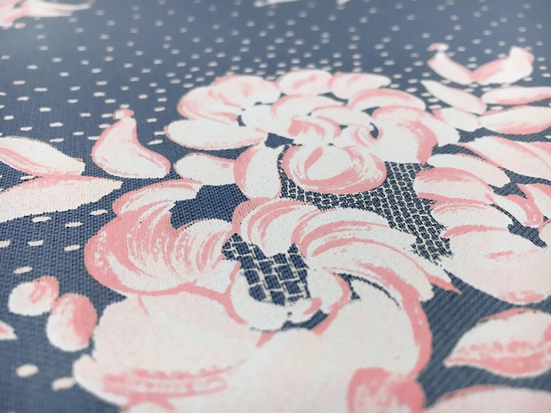 Printed Couture Silk Gazar with Doily Ornamentation Patterns2