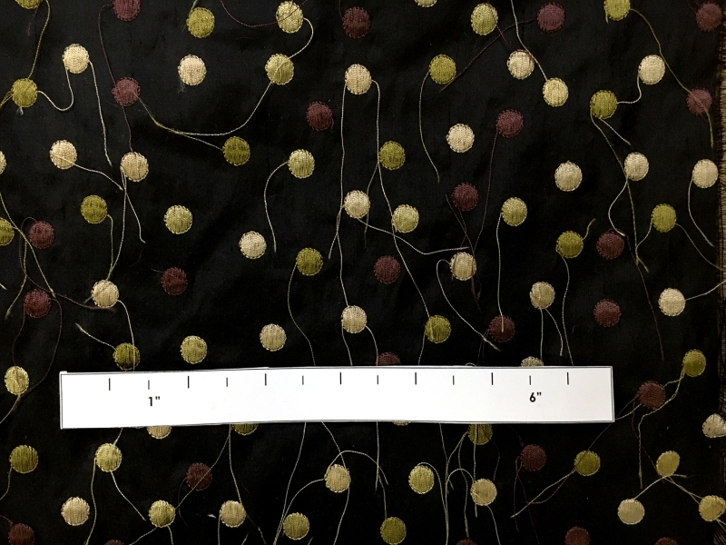 Shantung with Embroidered Polka Dots1