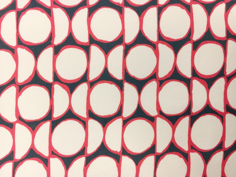 Cotton and Viscose Blend Light Weight Canvas with Geometric Patterns0