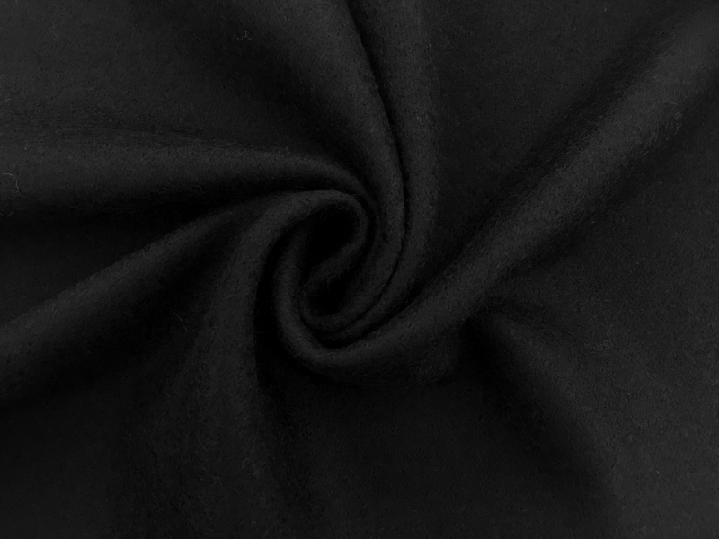 Virgin Wool Felted Knit Black1