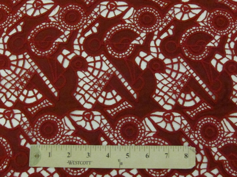 Rembroidered Cut Satin0