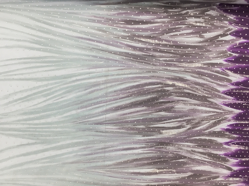 George Chakra Hand Painted Silk Gazar0