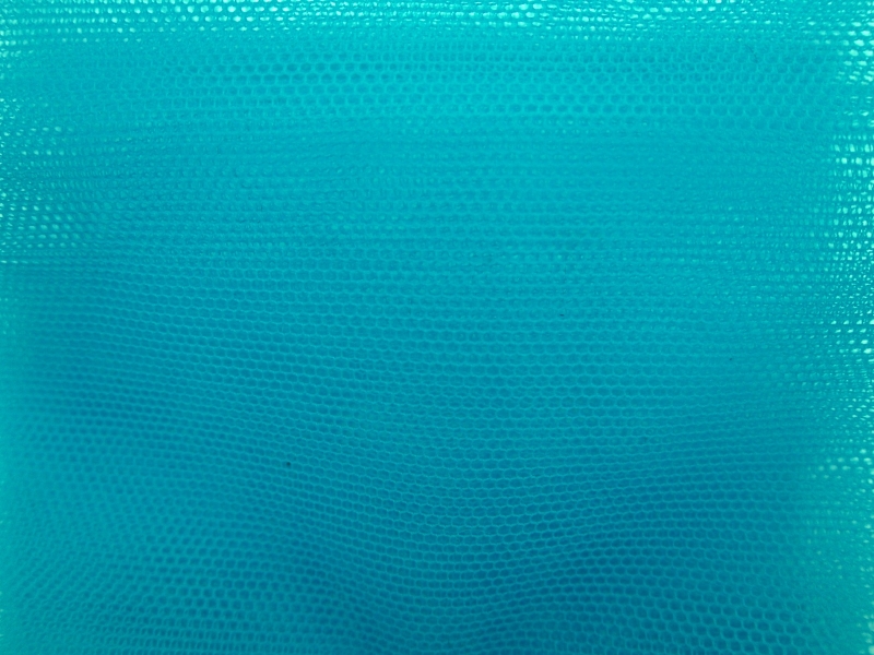 Italian Nylon Tulle in Turchese0
