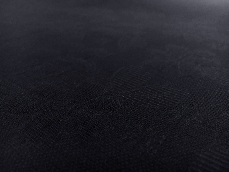 Swiss Cotton Floral Brocade in Navy0