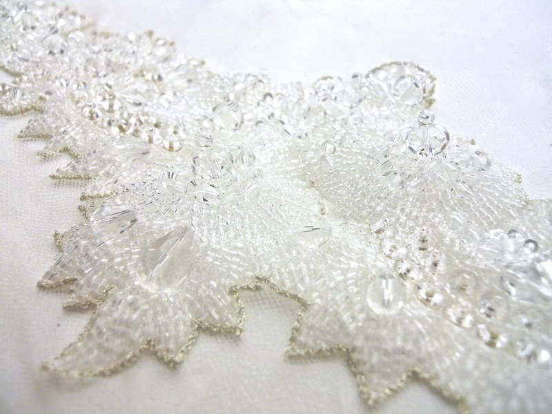 Elsa Clear Beaded Tulle Belt2