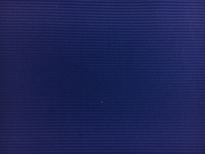 Italian Cotton and Acetate Ottoman in Royal0