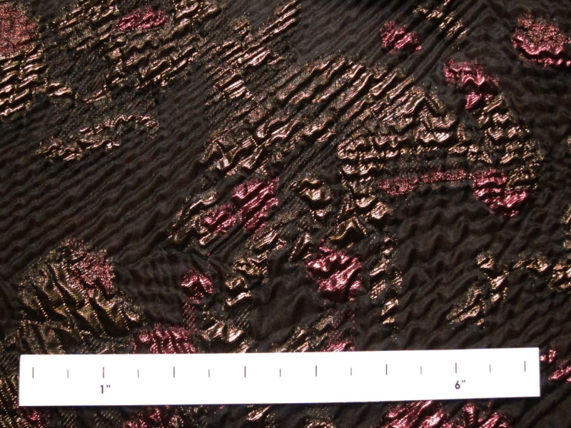 Silk Blend Metallic Fil Coupé Organza1