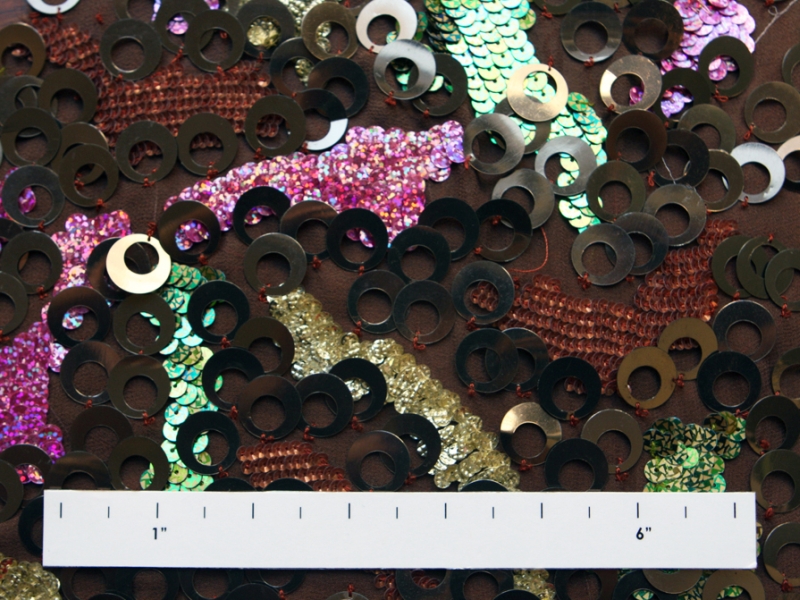 Sequins on Silk Chiffon1