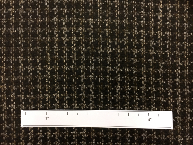 Italian Wool Bamboo Blend Novelty Suiting in Espresso 1