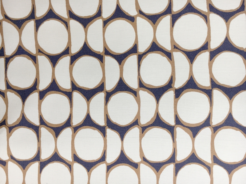 Cotton and Viscose Blend Light Weight Canvas with Geometric Patterns0