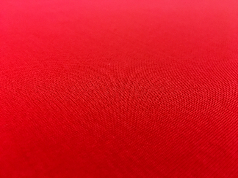 Italian Cotton Jersey in Scarlet0