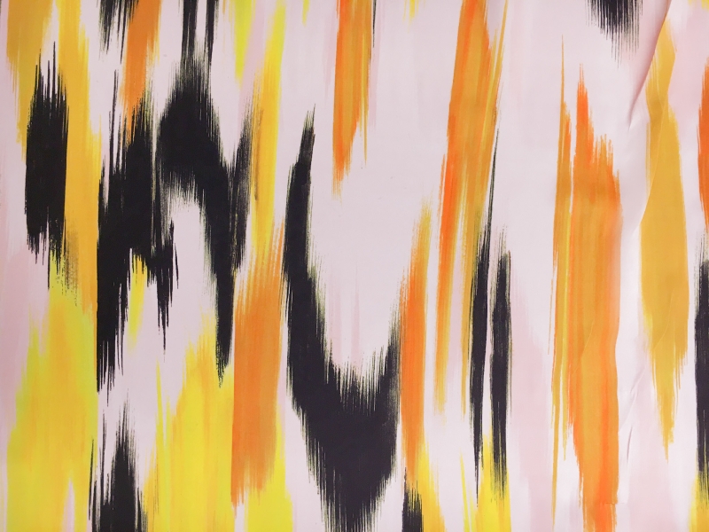 Printed Silk Charmeuse0