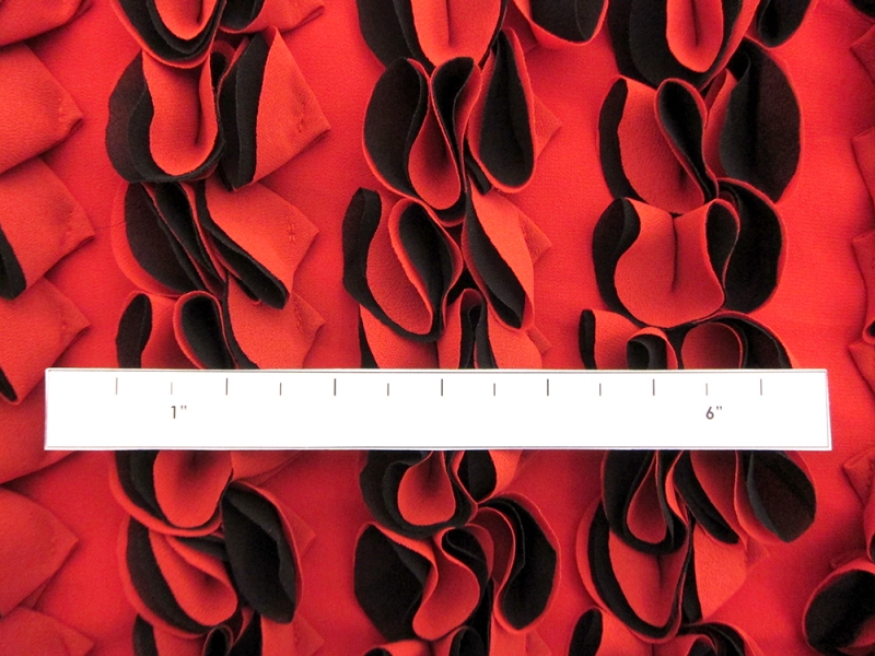 Novelty Samba Polyester Georgette Ruffles2