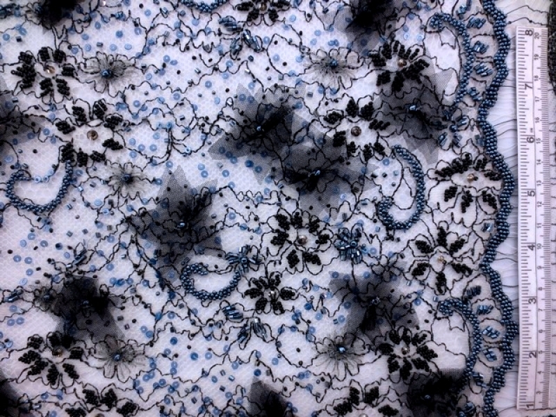 Beaded Chantilly Lace0