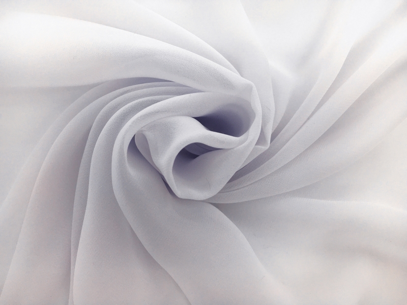 Japanese Polyester Chiffon in Platinum Grey1