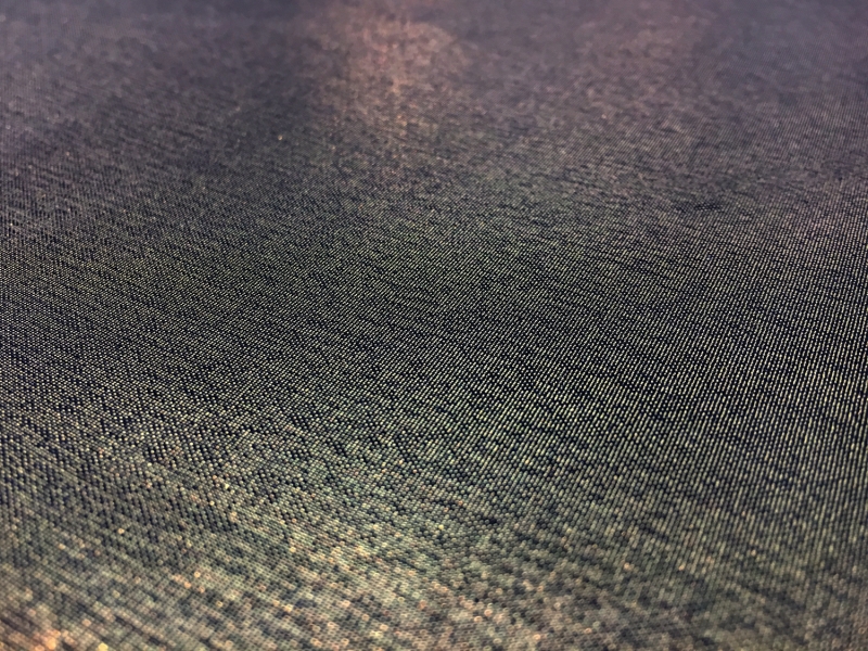 Microfiber Gold Metallic Chiffon in Navy2