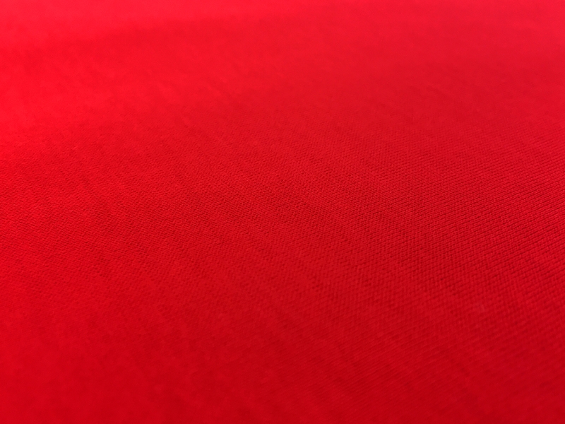 Italian Cotton Jersey in Rosso Corsa0
